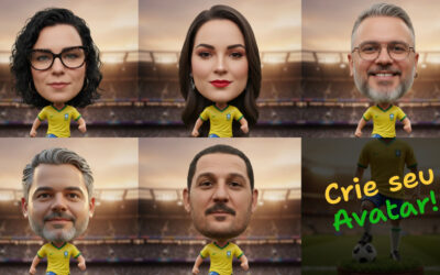 Prompt: crie seu avatar de jogador da seleção